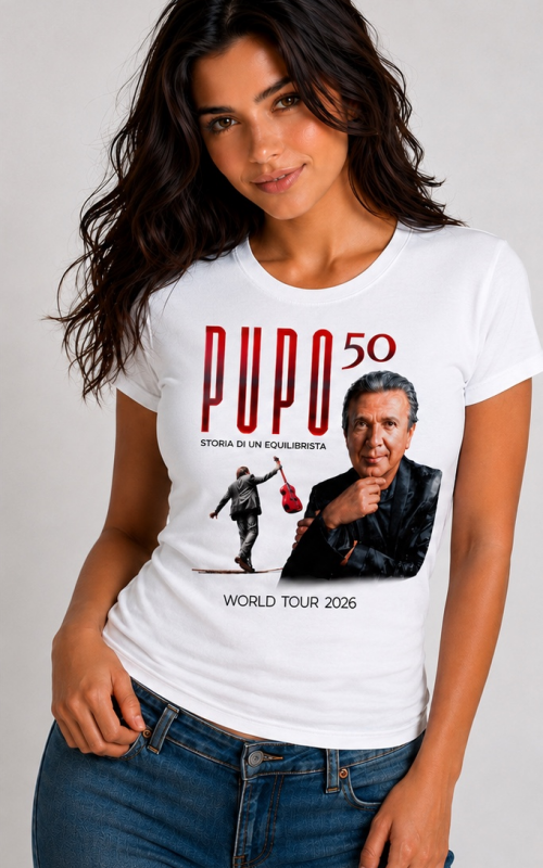 Pupo 50th Anniversary Tour T-Shirt – Limited Edition