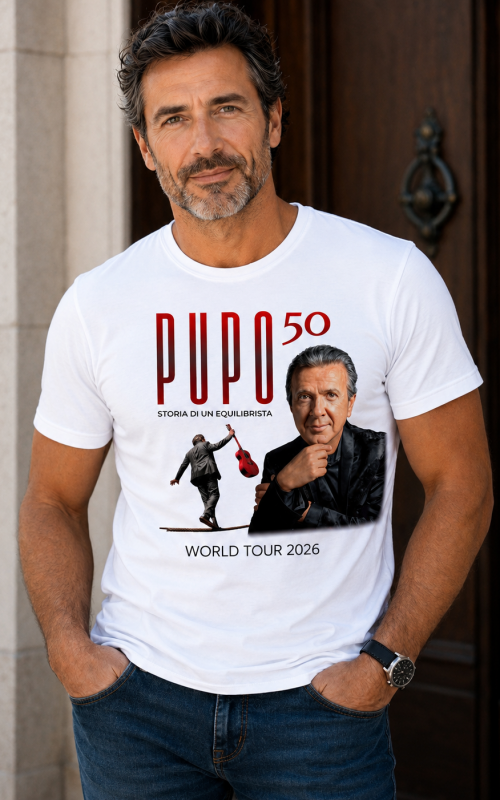 Pupo 50th Anniversary Tour T-Shirt – Limited Edition